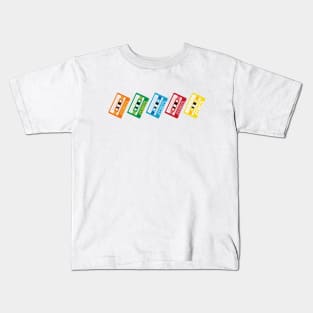 Colorful cassette collection Kids T-Shirt